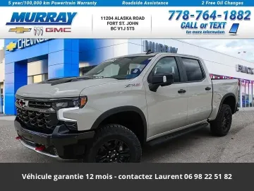 2026 CHEVROLET Silverado ZR2 6.2l Tout compris hors homologation 4500e