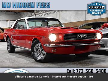 1966 Ford Mustang 1966 Coupé 289 CI V8 200 HP Code C 4 vitesses Tous compris